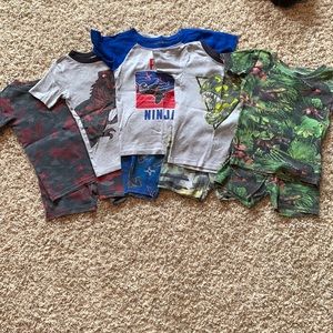 Boys snug fit cotton summer pajama set -pack of 5